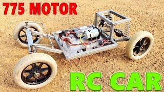 How to make a RC CAR with 775 Motor [upl. by Akinod756]