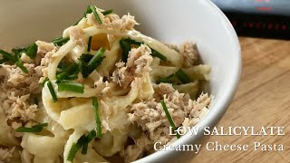 LOW SALICYLATE Super Easy Creamy Pasta Recipe [upl. by Egief]