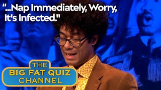 Richard Ayoade Wrongly Remembers The Roses Are Red Poem  Big Fat Quiz [upl. by Chae]