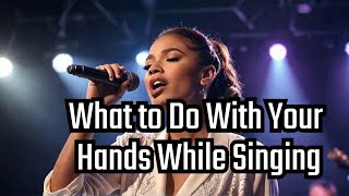 Vocal Tips What to Do With Your Hands While Singing [upl. by Atteuqram]