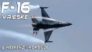 4Kᵁᴴᴰ F16 Vrieske A weekend  Koksijde [upl. by Antonio597]