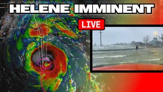 LIVE GROUND ZERO CAT 4 HURRICANE HELENE Intercept [upl. by Llewsor]