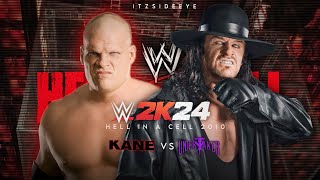 Kane Vs Undertaker  Hell in a cell 2010  2K24 [upl. by Nalyorf20]