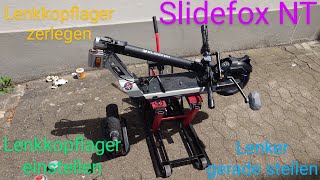 Slidefox NT 🛴 Lenkkopflager zerlegen und einstellen Lenker gerade stellen [upl. by Georgy745]