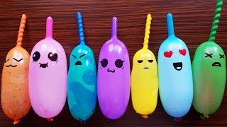 Making Slime With Funny Balloons  Kawaii Fluffy [upl. by Kudva]