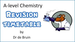 How to make a revision timetable or TRACKER for Alevel Chemistry 2023 [upl. by Revorg249]