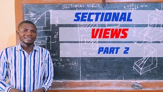 SECTIONAL VIEW 2 in  Technical drawing  Engineering drawing [upl. by Nivri]