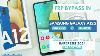 FRP BYPASSREMOVE IN SAMSUNG GALAXY A12S SM A127F WIPEHARDRESET PINPATTERNPASSWORD UNLOCK2024 [upl. by Aihset]