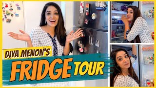 Diya Menons Fridge Tour Vlog  Whats Inside My Fridge🍓🍒 Krazy Kanmani [upl. by Llyrrad]