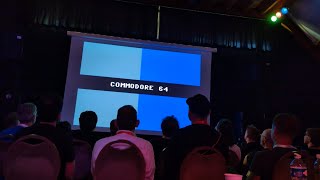 Solution 42 a 4 kilobyte Commodore 64 demo by Cycleburner  premiere with live audience at X2024 [upl. by Erie421]