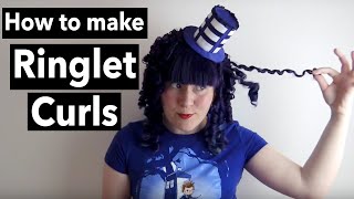 How to make Ringlet Curls  How to boil your wig Tutorial Easy DIY [upl. by Elbam496]