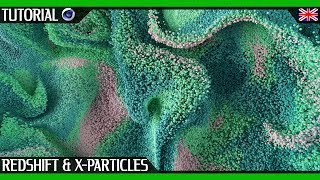 Wavy Particles Cinema 4D Tutorial  X particles amp Redshift Render  By somenerv [upl. by Gibbons633]