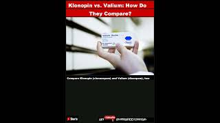 Klonopin vs Valium How Do They CompareShorts [upl. by Olsson]