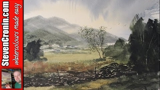 Watercolour demo of Buttermere painted from a photo [upl. by Ming597]