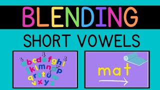 Lets Learn Blending CVC Short Vowel Words [upl. by Toinette973]