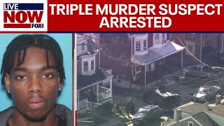 Trenton NJ triple murder suspect arrested after hourslong standoff  LiveNOW from FOX [upl. by Binah]