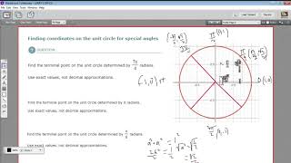 Finding coordinates on the unit circle for special angles [upl. by Steffen]