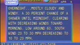 Local Forecast April 5 1997 [upl. by Cullen]