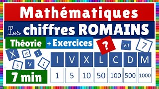 Les chiffres romains  leçon  Quizz [upl. by Landan]