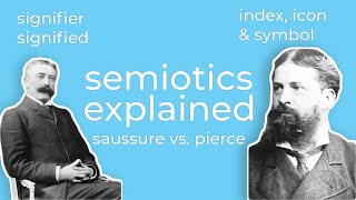 Semiotic Analysis  Ferdinand de Saussure amp Charles Sanders Pierce Theories Explained for Beginners [upl. by Aneala]