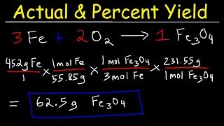 How To Calculate The Percent Yield and Theoretical Yield [upl. by Yngad408]