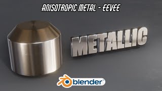 Making a Metallic Anisotropic Material in EEVEE  Blender 40 [upl. by Larrabee]