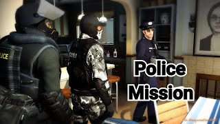 GTA 5 Mission  Police Michael Police Trevor and Police Franklin are trying to RAID MERRYWEATHER [upl. by Tallbot881]