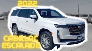 NEW 2022 Cadillac Escalade Premium Luxury Crystal White  Brandy [upl. by Imelda933]