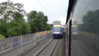 Ammersee  Dampfbahn Abfahrt Hochzoll  Einfahrt Augsburg Hbf [upl. by Annaear]