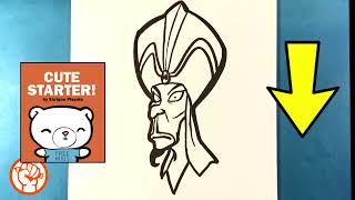 How to Draw Jafar  Aladdin Disney  Easy Pictures to Draw [upl. by Tome]