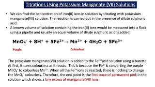 An Introduction to Redox Titrations A2 Chemistry [upl. by Nerrual]