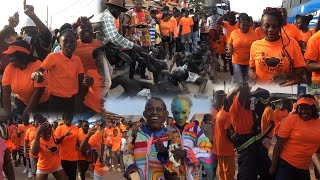 Cape Coast Fetu Orange Friday Carnival Festival Storm With Most Beautiful Girls as Massive Turnsout [upl. by Kermit584]