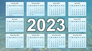 Calendar 2023 [upl. by Wallinga]