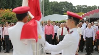 National Day Observance Ceremony 2015 at the Istana [upl. by Heater]