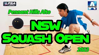 2023 NSW Squash Open  PSA Squash Matches  Saturday [upl. by Rifkin203]