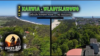 Karwia  Władysławowo 2024 17km  1dniowa wędrówka brzegiem morza  raj plażowiczów 4K [upl. by Enymzaj910]