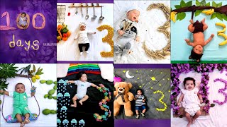 🦋🌸 Beautiful Third Month Baby Photoshoot Ideas 📸💡Shining 🌟 SwathiPhotoshoot Ideas at home 🏠🌸🦋 [upl. by Zane553]