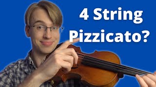 Pizzicato On Multiple Strings  Pluck More Than One String On The Violin [upl. by Lotsirb711]