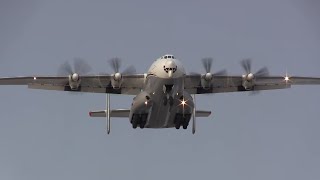 Antonov An22  Takeoff amp Landing [upl. by Osbourne]