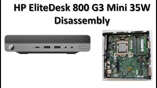 HP EliteDesk 800 G3 DM 데스크탑 미니 비즈니스 PC 35W 분해 [upl. by Ymot]