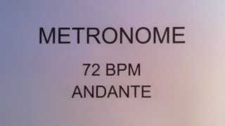 METRONOME 72 BPM ANDANTE [upl. by Lana]