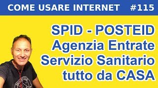 115 Equitalia e SSN con lo SPID POSTEID  Daniele Castelletti  Maggiolina informatica [upl. by Janela]