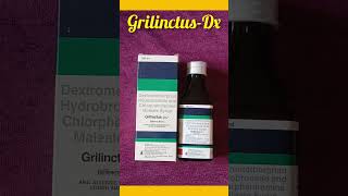 GrilinctusDx Cough syrup Uses in Hindi 🤔🤏 trendingshorts shorts ytshorts [upl. by Redienhcs980]