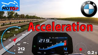 BMW S1000R 2021  ACCELERATION  GPS measured [upl. by Salangia]