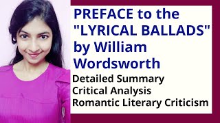 Preface to Lyrical Ballads  William Wordsworth  Romantic Criticism [upl. by Narmak]