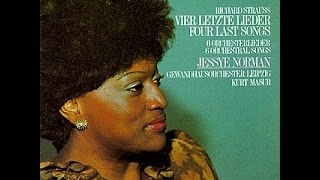 Richard Strauss Vier letzte Lieder Jessye Norman Kurt Masur [upl. by Einrae]