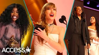 2024 Grammys Top Moments Taylor Swift SZA JayZ amp More [upl. by Asaert]