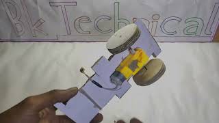 रिमोट कंट्रोल कार kese banaye  How to make a rc car  Bk Technical [upl. by Cinomod180]