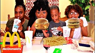 MUKBANG MCDONALDS WITH THE KIDS JAYDEN TOO YUMMYBITESTV [upl. by Barbi]