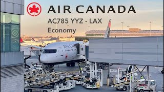 Trip Report Air Canada 7879 Economy Class Toronto to Los Angeles [upl. by Shenan845]